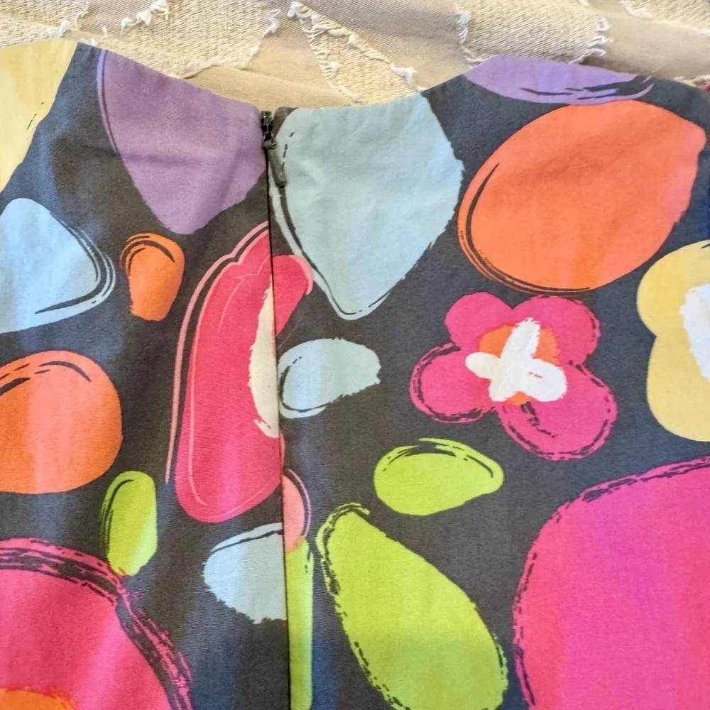 Hanna Andersson Floral Ruffle Dress Girls Size 120 Soft Cotton Spring